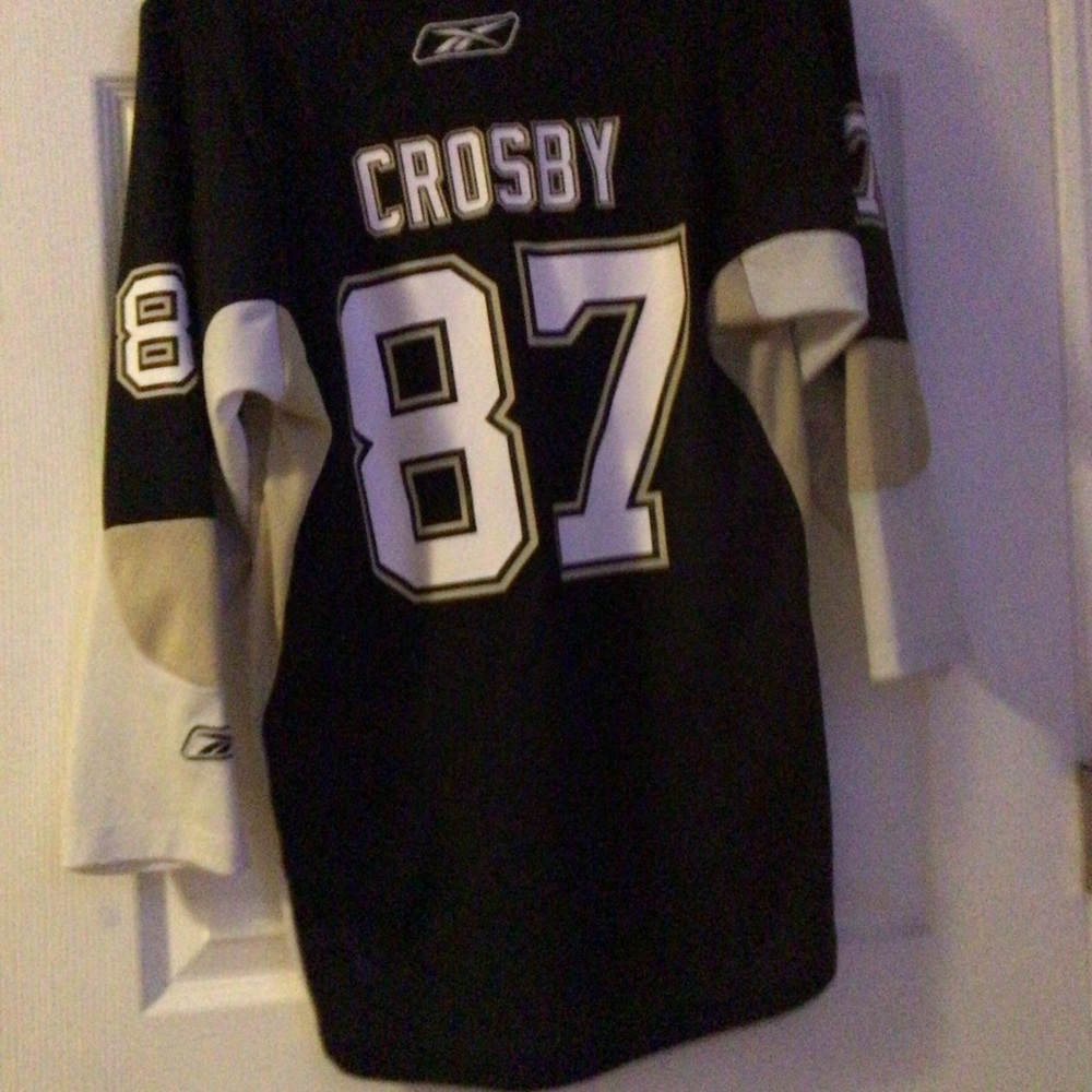 PITTTSBURGH PENGUINS REEBOK SIDNEY CROSBY #87 JERSEY (Fits Men’s S) YXL/L